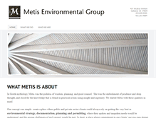 Tablet Screenshot of metis-env.com